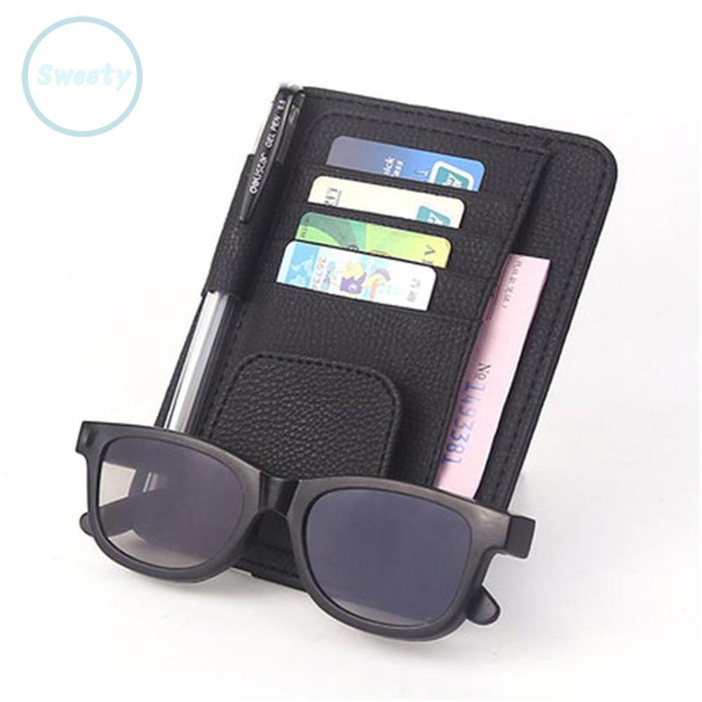 Bag Sun Visor 15 X 12CM Wear-resistant 1Pcs Black Car Car Hanging Card