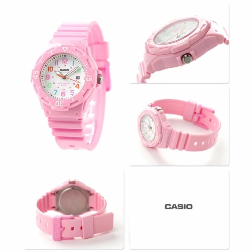 Đồng hồ nữ dây nhựa Casio chính hãng Anh Khuê LRW-200H-4B2VDF