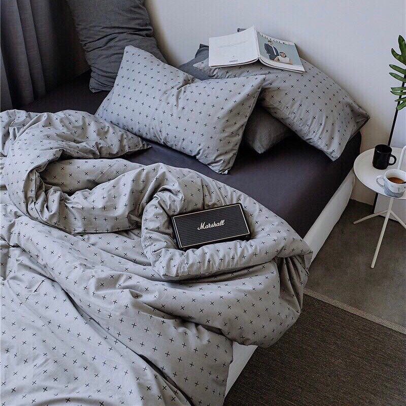 [ FREESHIP ❤️] Bộ Ga Giường Full Set Cotton Korea Bedding ADU79 Đủ Kích Thước Trải Nệm 4 Món CÓ CHĂN CHẦN BÔNG | BigBuy360 - bigbuy360.vn