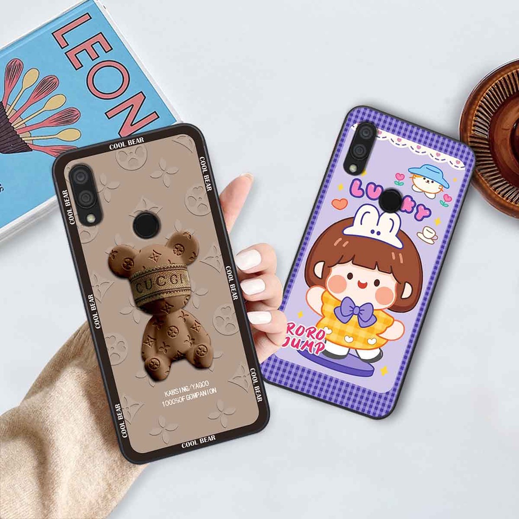 Ốp Xiaomi Redmi 7 bear brick, gấu đáng yêu, dễ thương