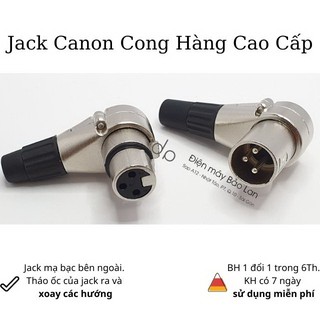 Jack Canon Cong , Chất Liệu Từ Hợp Kim Cao Cấp , Xoay Được Tất Cả Các Hướng , Bảo Hành 6 Tháng