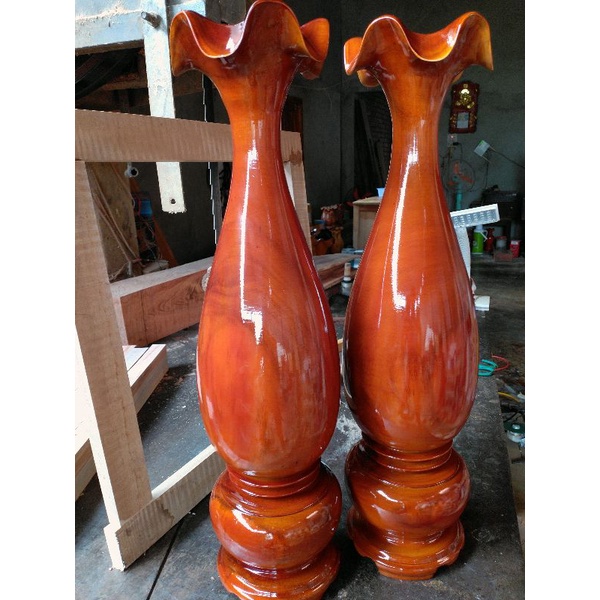 Đôi tì bà gỗ tràm cao 61CM X 16CM