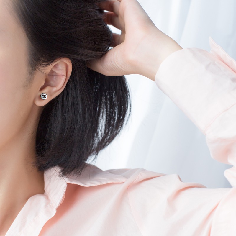 Bông Tai A07 Hình Ốc Vít Phong Cách Hàn Quốc