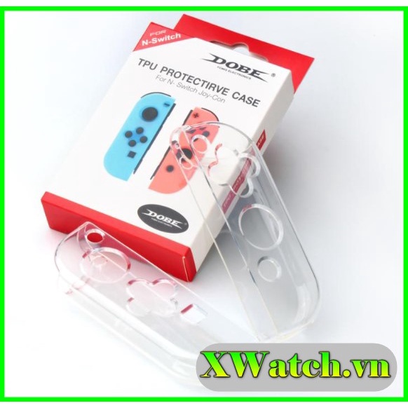 Ốp Joy-con Nintendo Switch nhựa cứng trong suốt