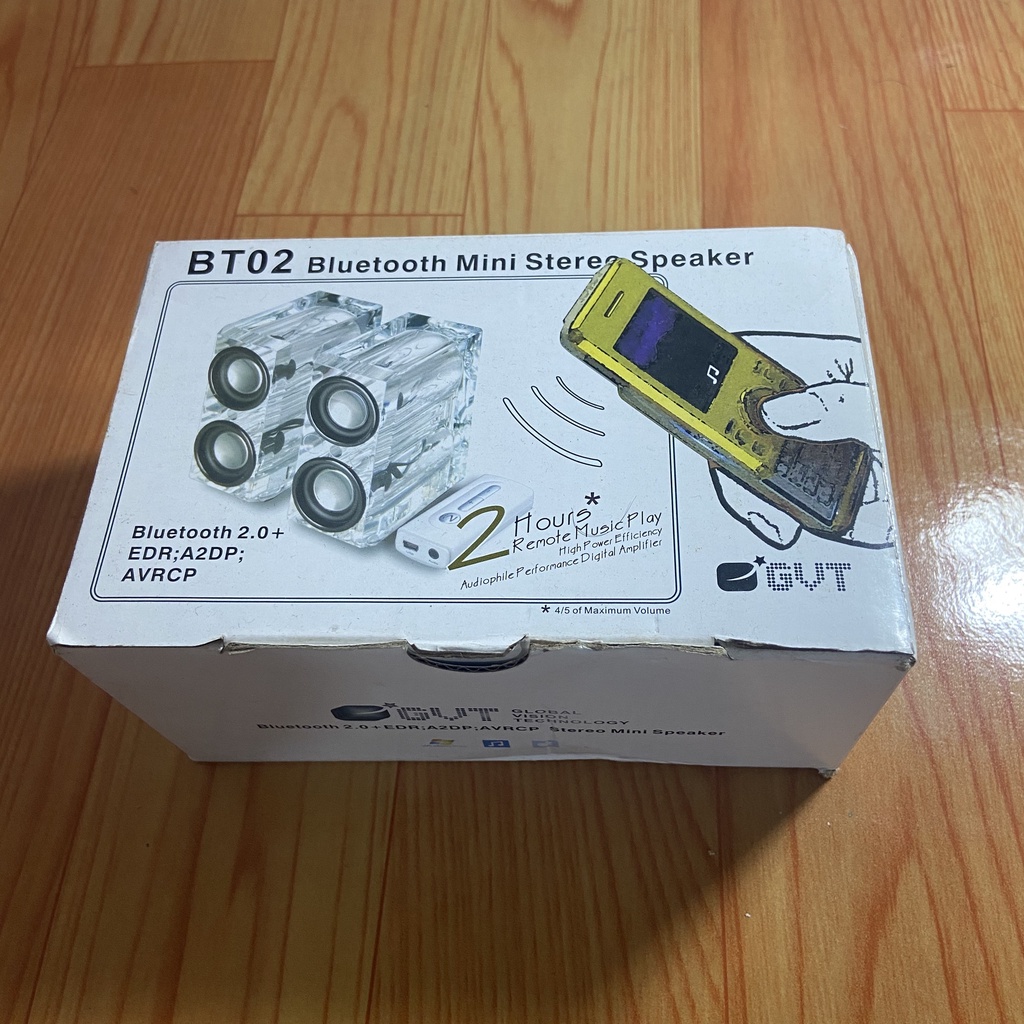 Loa vi tính mini BT02 trong suốt, nhỏ gọn