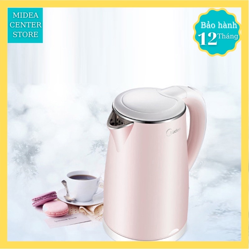 [Chính hãng] Bình siêu tốc MIDEA MK-15DP PINK 1.5L chinh hãng, bảo hành 12 tháng , lỗi đổi mới trong 7 ngày