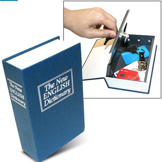 [FREESHIP] Két sắt mini ngụy trang hình cuốn sách khóa chìa