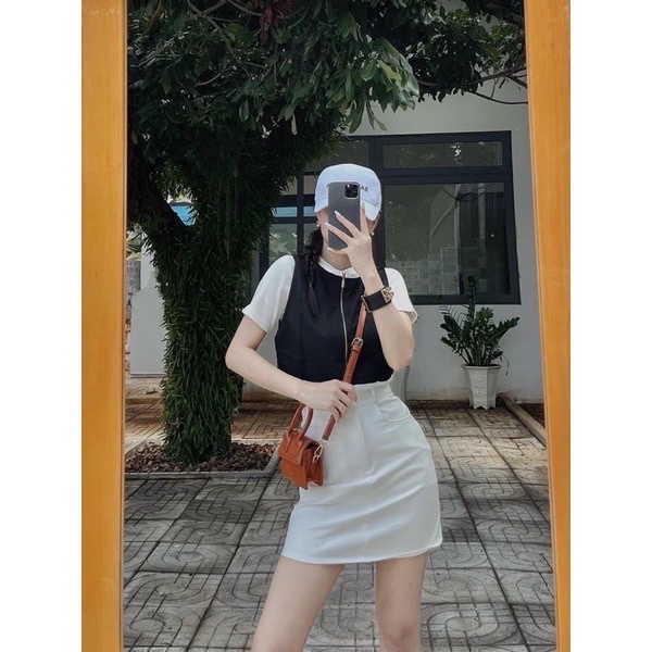 Chân Váy Chữ A Kaki Có Bigsize Váy Ngắn Nữ Lưng Cao Kiểu Dáng Bassic