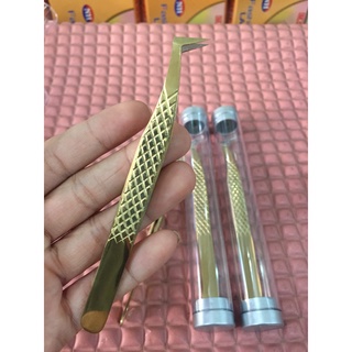 Nhíp Volume Pakistan cao cấp,dùng để tạo fan, nối mi volume, tách mi,ARIZON xi vàng