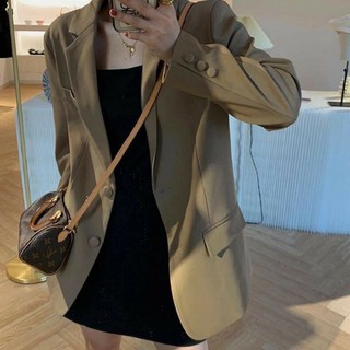 Áo blazer nữ khoác ngoài form rộng phù hợp mặc đi làm đi chơi dạo phố