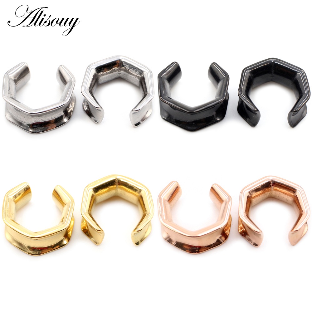1 Khuyên Nong Tai Hình Lục Giác Bằng Thép Không Gỉ 6mm-25mm