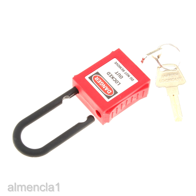 【Hàng sẵn sàng】Safety Lock Padlock Engineering Plastic PVC, 10 Colors, Safe and Reliable[ALMENCLA1]