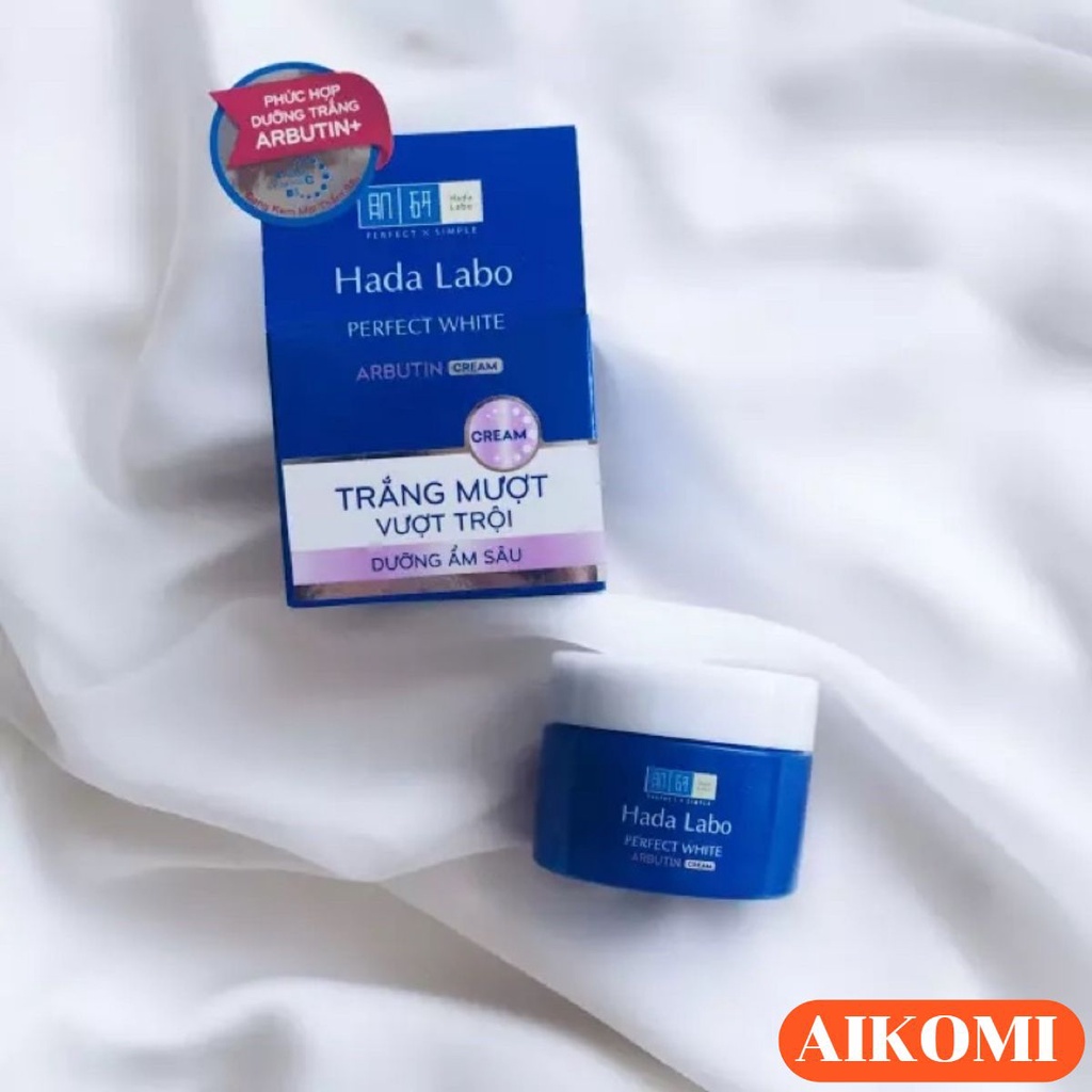 Kem Dưỡng Trắng Vượt Trội Hada Labo Màu Xanh 50g