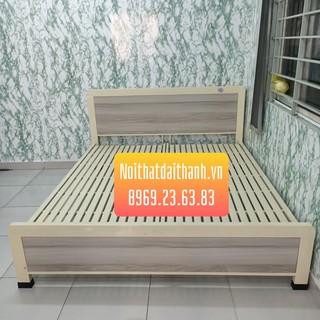 Giường sắt 1m6 ghép gỗ Đại Thành