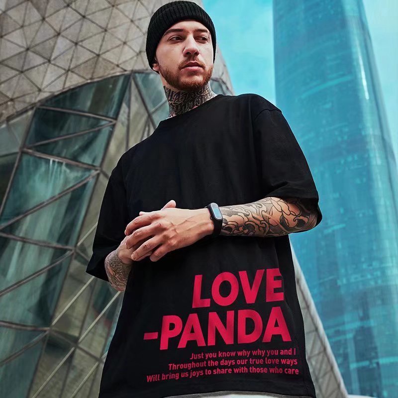 Áo Thun Tay Ngắn Dáng Rộng In Họa Tiết Hoạt Hình Phong Cách Hip Hop Hàn Quốc Thời Trang Mùa Hè Cho Nam Và Nữ M-8XL