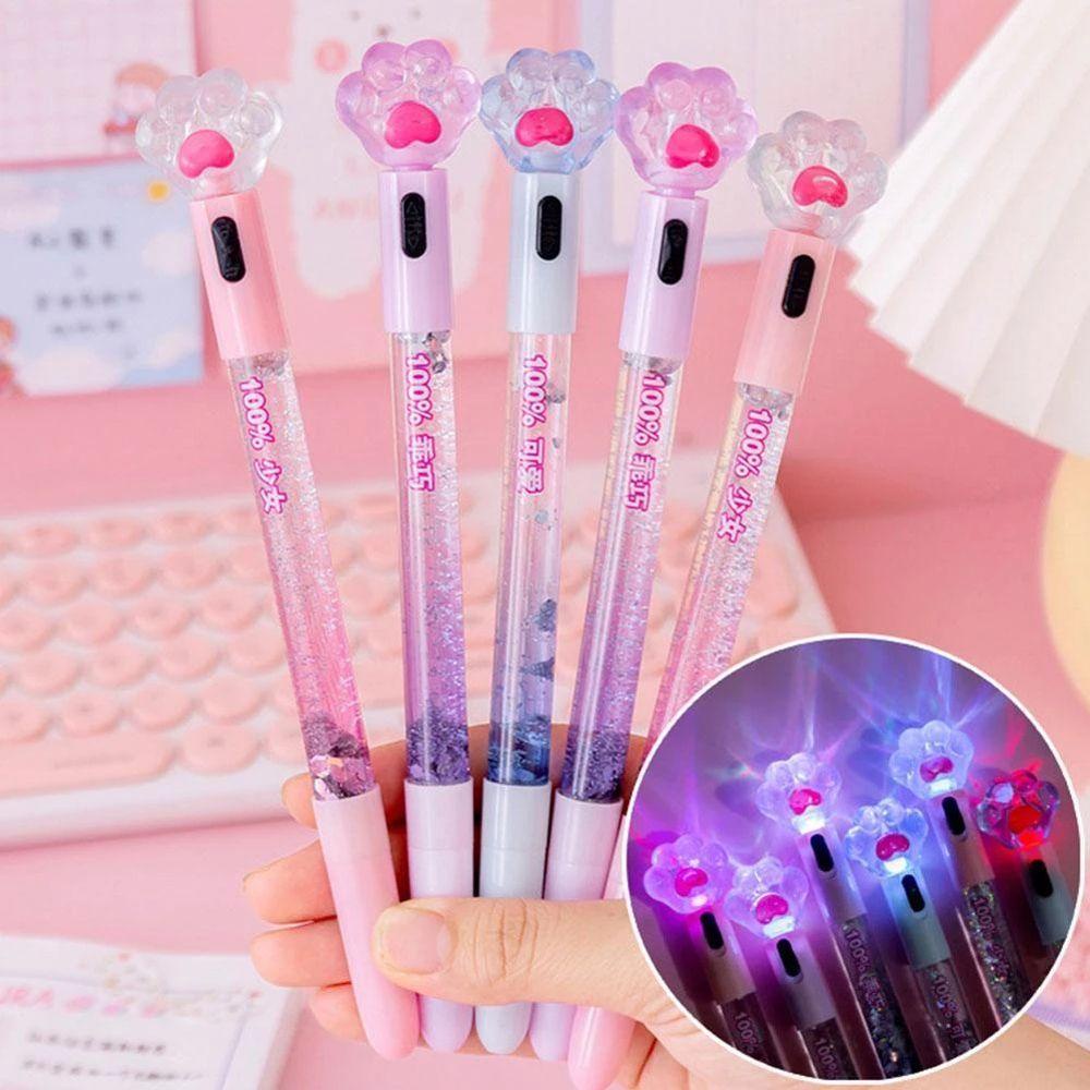 PEWANY Bút Mực Gel Ngòi 0.38mm Tạo Hình Bàn Chân Mèo Sáng Tạo