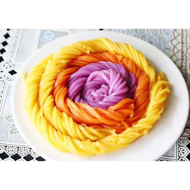 Bún ngũ sắc gồm Gấc / ngô/ chùm ngây/ đậu biếc/ lá cẩm đặc sản Cao bằng eatclean giảm cân ăn kiêng gói 1kg