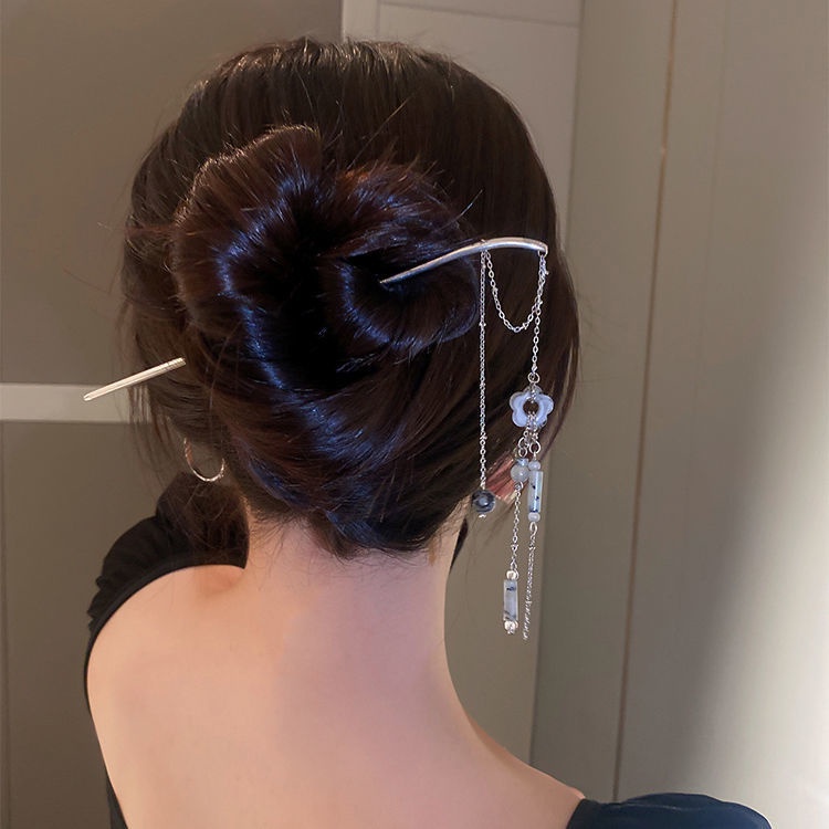 Kẹp Tóc Tua Rua Bằng Kim Loại Cao Cấp Phong Cách Cổ Điển Thời Trang Mùa Hè Cho Nữ