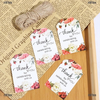 Set 50 Thẻ Giấy Treo Trang Trí Quà Tặng