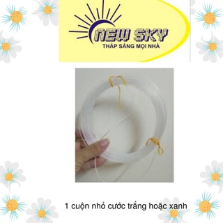 1 cuộn nhỏ cước trắng hoặc cước xanh làm handmade