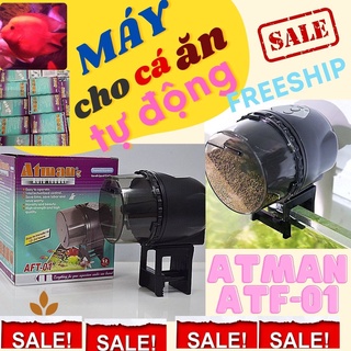 Máy cho cá ăn tự động .AFT01 HÀNG TỐT  Giảm 25% , bền , dễ sử dụng,hẹn giờ cho cá ăn tự động