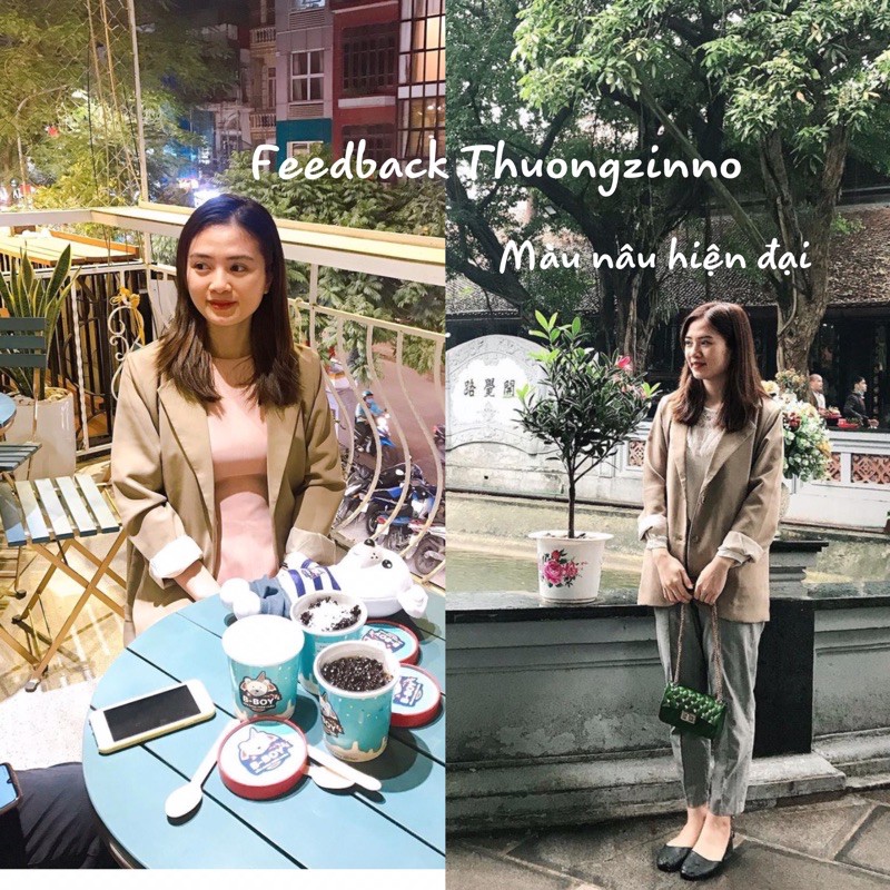 [Ảnh thật/Video] ÁO BLAZER Tông màu lạ Quảng Châu 2 LỚP TÚI NẮP