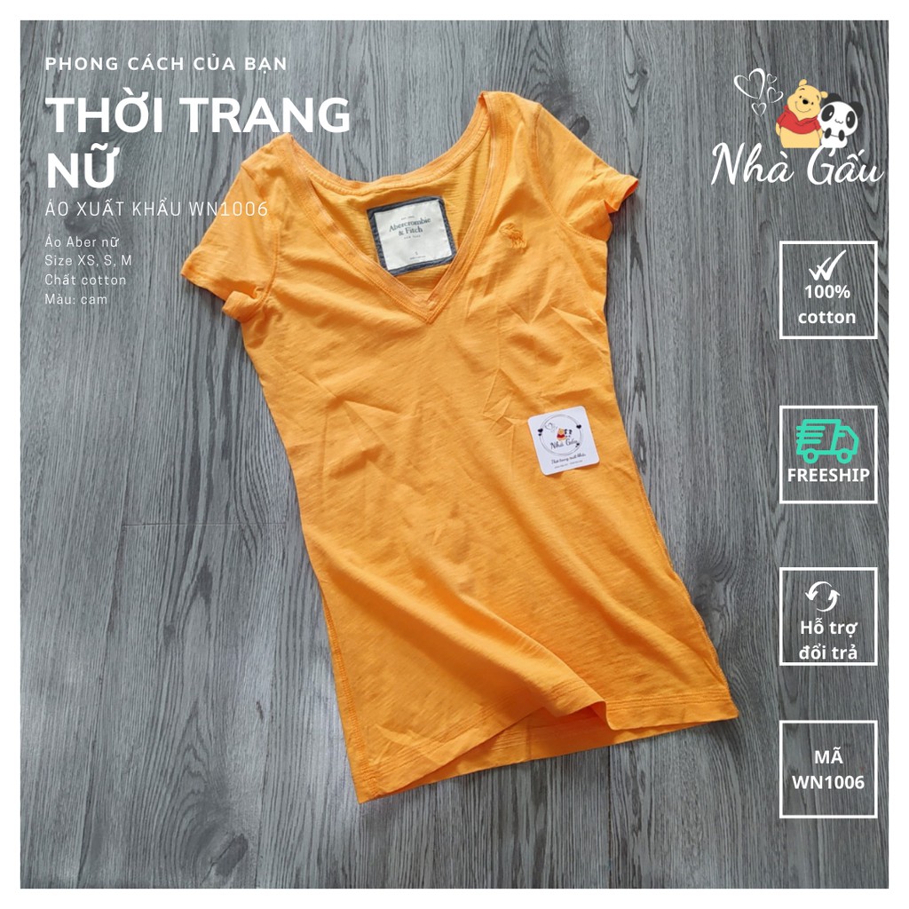 Áo thun nữ xuất khẩu Aber phong cách đơn giản WN1006