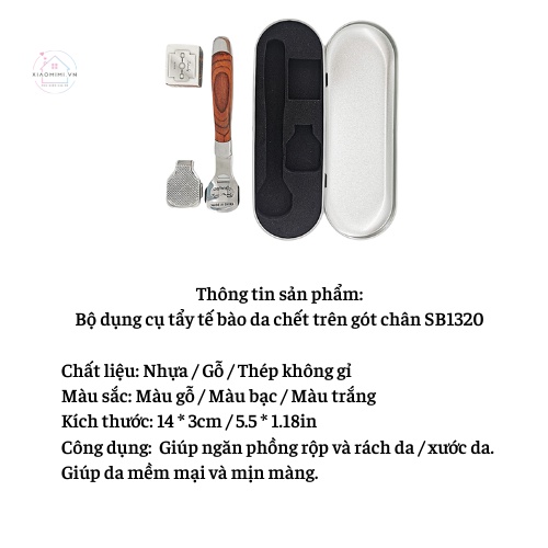 Chà gót chân inox bằng tay thép không gỉ tiện lợi Xiaomimi SB1320