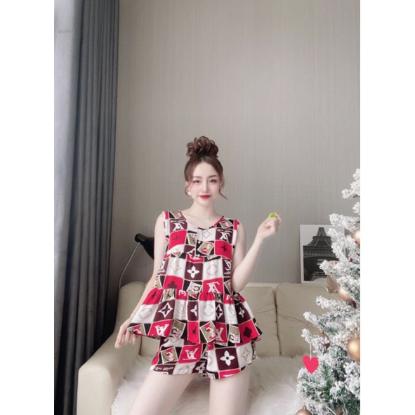 Đùi lụa latin babydoll phối màu xinh xắn