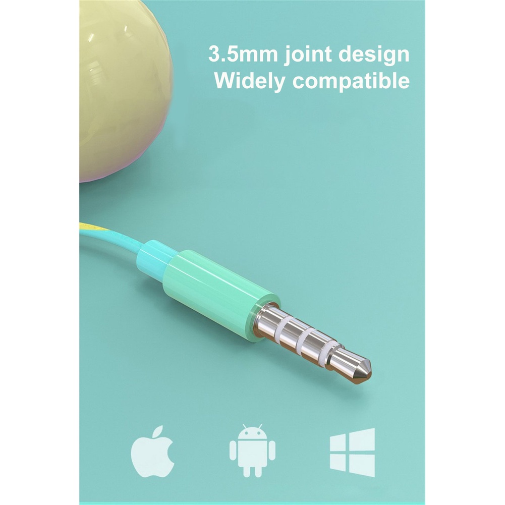 Coza Mic Tai Nghe Hi-fi 3.5Mm Thông Dụng Macaron U24 Kèm Hộp Đựng Tai Nghe Có Dây Nhét Tai Thông Dụng Lớp Ba Tần Số Trong Suốt