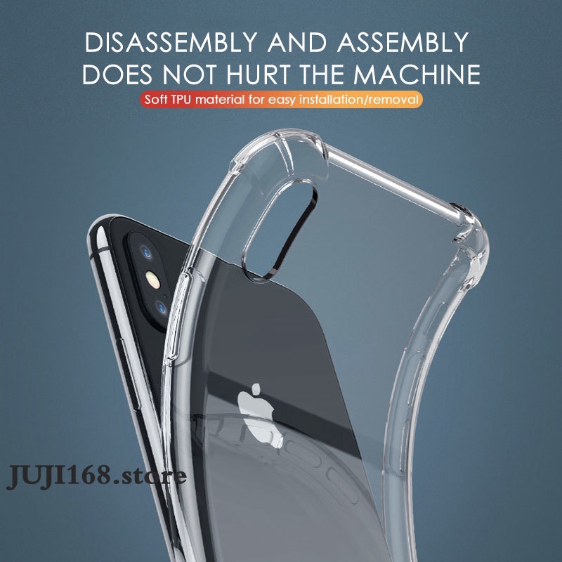 Ốp điện thoại silicon trong suốt chống sốc sang trọng cho iPhone 12 12 Pro 7 8 6 6S Plus X XS Max XR 11 12 PRO MAX