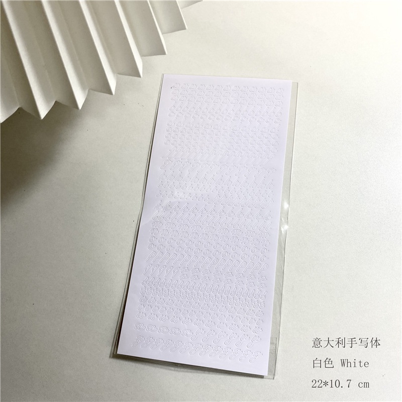 Nhãn dán trang trí kiểu chữ màu sắc đẹp mắt DIY