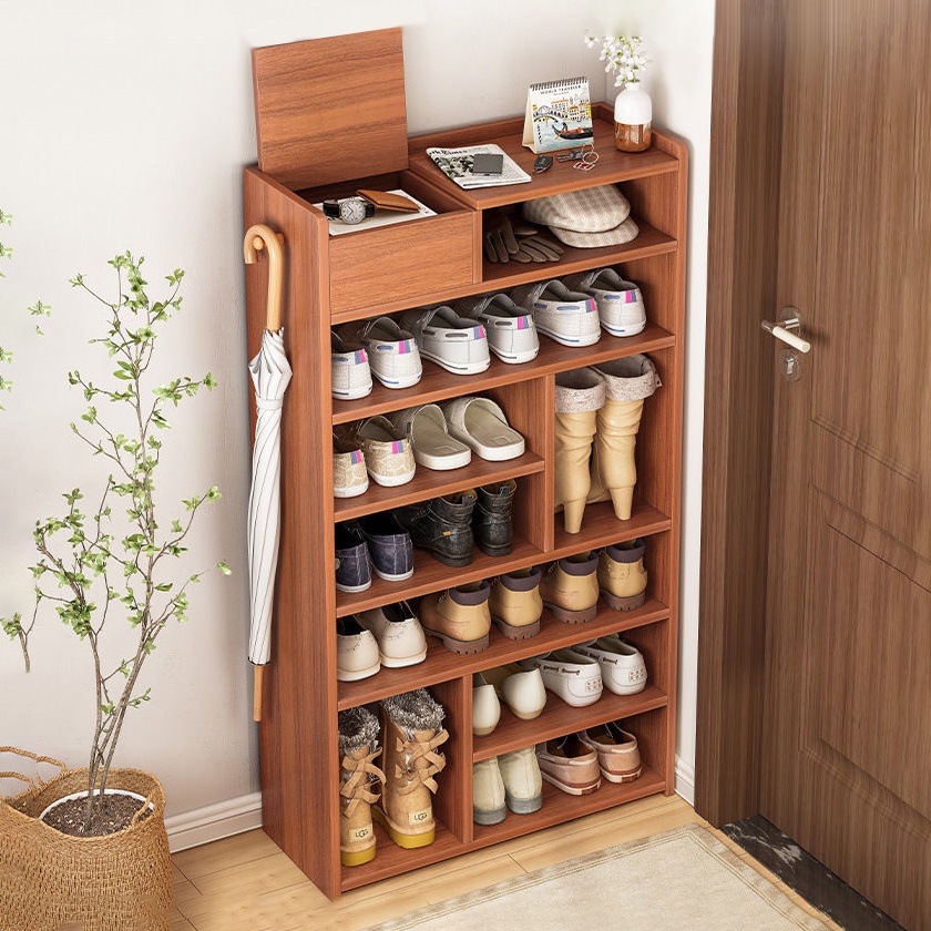 Tủ giày đa năng nhiều tầng màu gỗ Tâm House K135