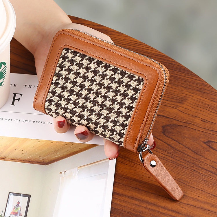 Ví Đựng Thẻ Nhiều Ngăn Chống Khử Từ Phong Cách Retro kf006