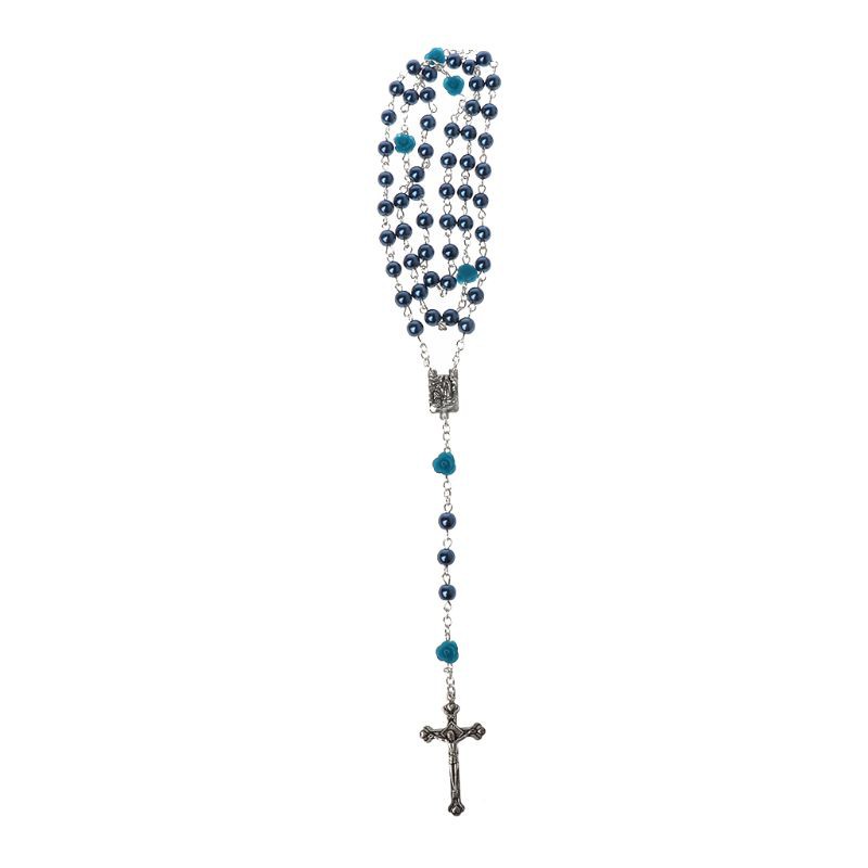 Vòng hạt giả chuỗi cầu nguyện mặt thánh giá phong cách chúa Jesus