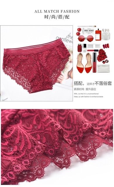 Set 5 Quần Lót Phối Ren Cao Cấp Mã G8837
