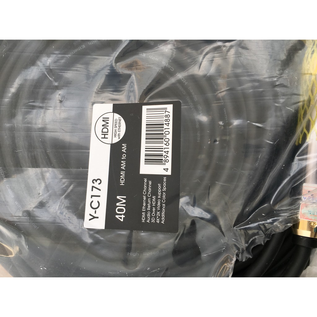 Cáp HDMI 40m Unitek Y-C173 hỗ trợ 4K*2K - Hàng chính hãng