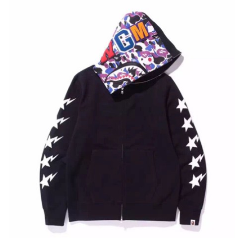 ⚡️HOT SALE⚡️Áo khoác Hoodie Nam Nữ, Khoác Bape Shark Cá Mập HONG KONG 10th ANNIVERSERY (AKH7 )