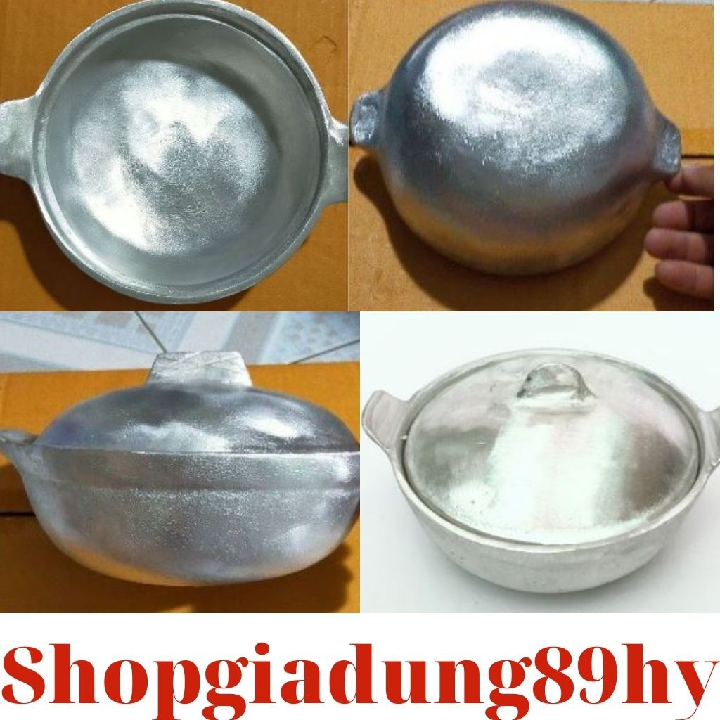 TỘ GANG ĐÚC KHO THỊT,CÁ-Hàng Đúc Nguyên Khối [ Đương kính 21cm sâu 8cm SỐ 4 ]