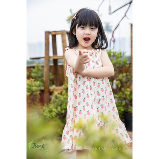 Đầm/Váy hồng quả dứa so cute cho Bé Gái từ