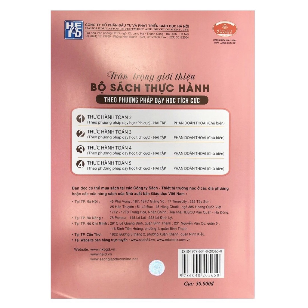 Sách - Thực hành Toán lớp 4 tập 2