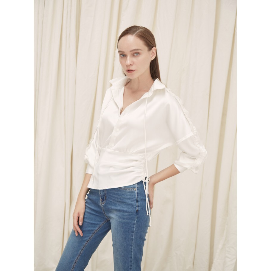 COCO SIN - Áo Sơ Mi Lụa Xé Tưa | BigBuy360 - bigbuy360.vn