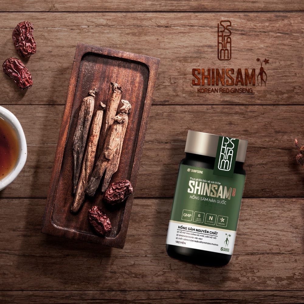 Viên Uống Hồng Sâm 6 Năm Tuổi SHINPOONG SHINSAM Korean Red Ginseng 30 Viên.