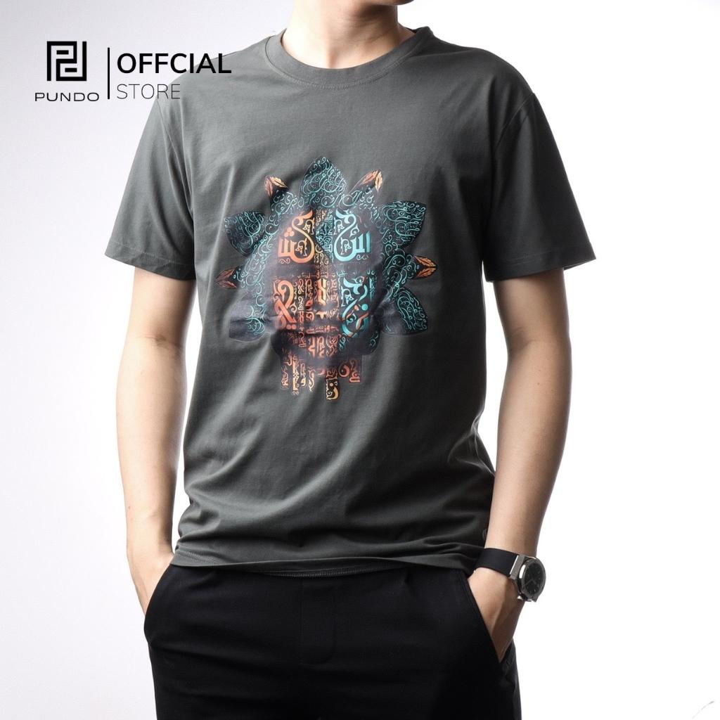 Áo thun nam cổ tròn ngắn tay . 3 màu trắng, đen, xám . chất cotton cao cấp PUNDO ATPD54