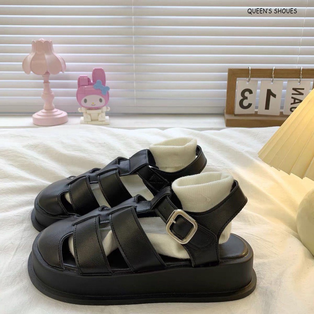 Giày Sandals Thể Thao Đế Dày Năng Động Hợp Thời Trang Phong Cách Hàn Quốc