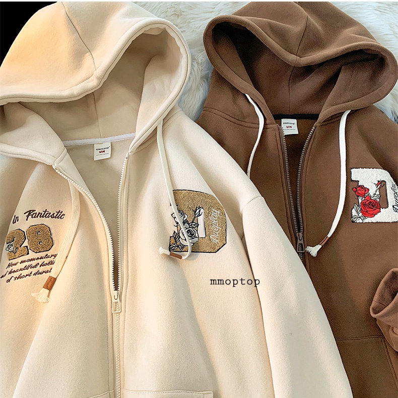 Áo Khoác Hoodie Zip Nỉ Bông Nam Nữ Unisex Hàng Quảng Châu Siêu Đẹp