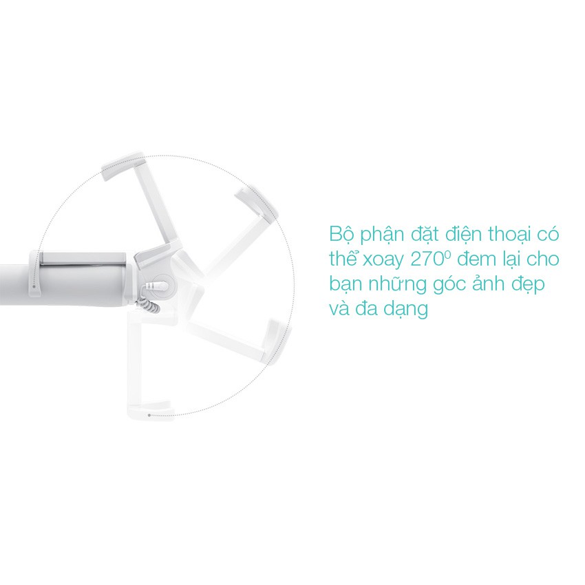 Gậy chụp ảnh selfie Xiaomi (dây cắm jack 3.5mm) - Hàng chính hãng