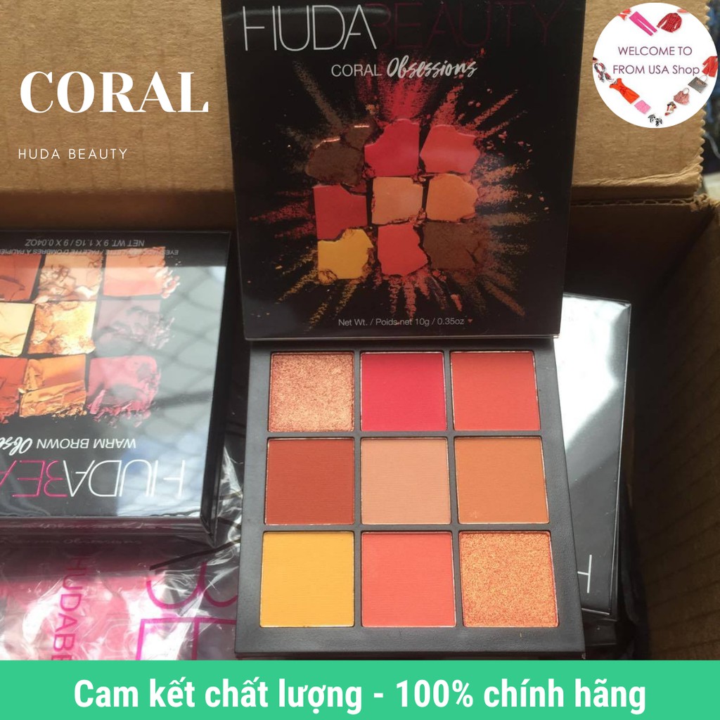Bảng phấn mắt Huda Beauty Coral Obsessions