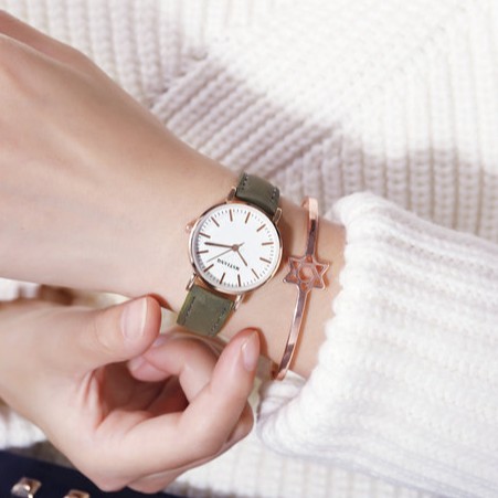 Đồng hồ thời trang nữ Mstianq MS05 chính hãng, dây da mềm, đeo êm tay, mặt vạch tuyệt đẹp, phong cách Hàn Quốc | BigBuy360 - bigbuy360.vn