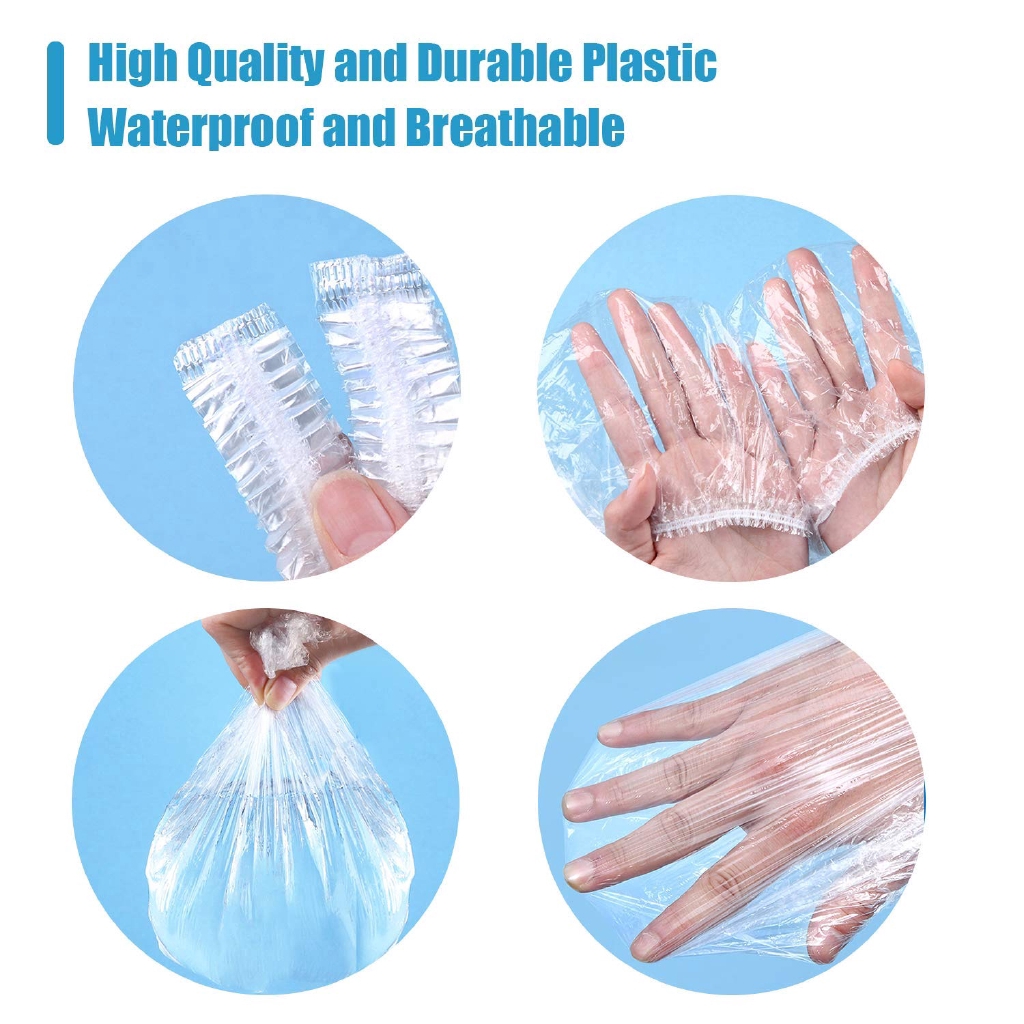 Set 100 Mũ Trùm Tóc Trong Suốt Dùng Một Lần Tiện Dụng
